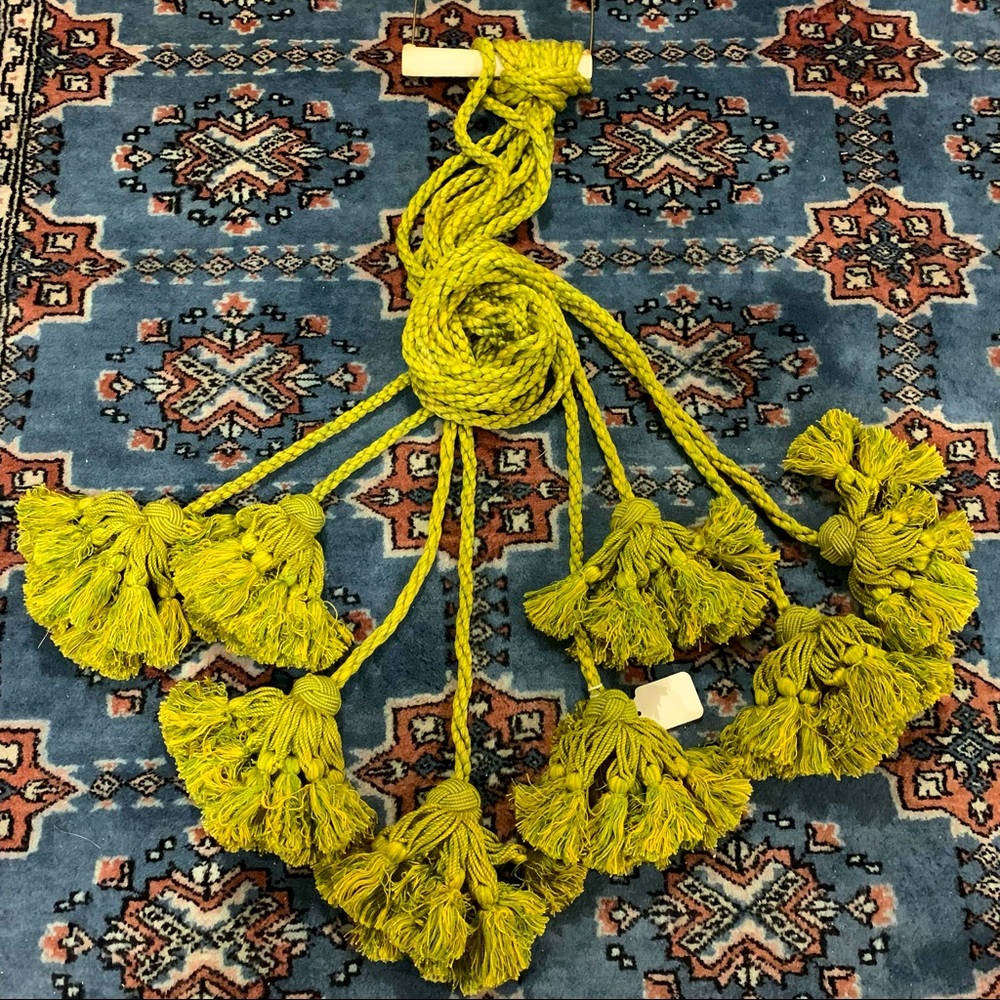 Vintage handmade tassel curtain tie backs Anthropologie Home